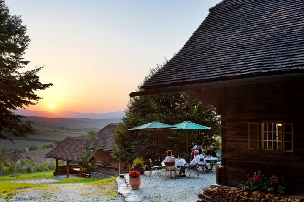 Sonnenuntergang am Gaisrieglhof